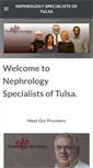 Mobile Screenshot of nephrologyspecialistsoftulsa.com