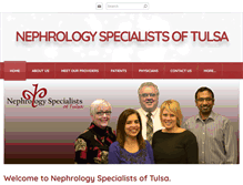 Tablet Screenshot of nephrologyspecialistsoftulsa.com